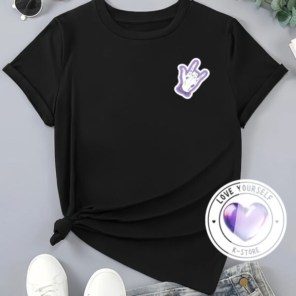 Polera Negra Mano Jungkook