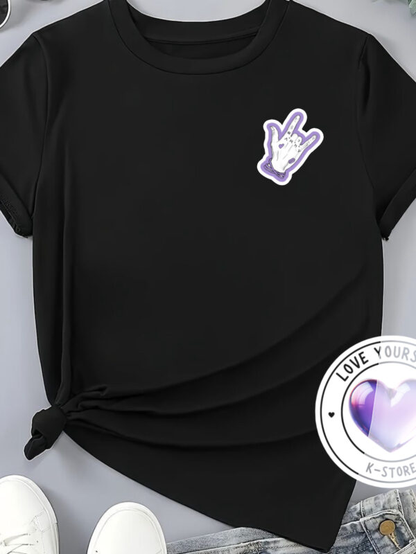 Polera Negra Mano Jungkook