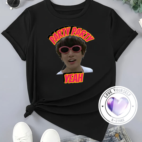 Polera Negra Jung Kook Party Party Yeah