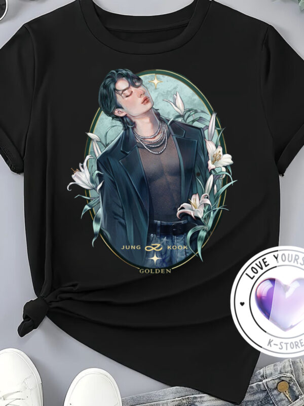 Polera Negra Jungkook Golden