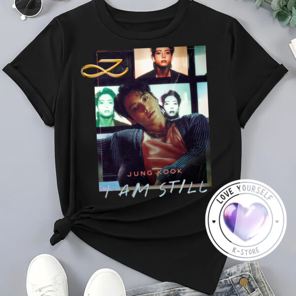 Polera Negra Jung Kook Gold I am Still