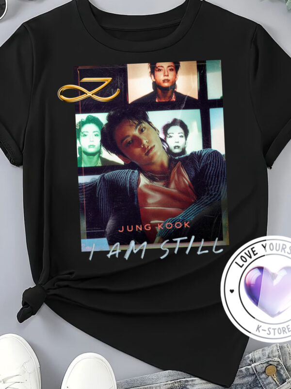 Polera Negra Jung Kook Gold I am Still
