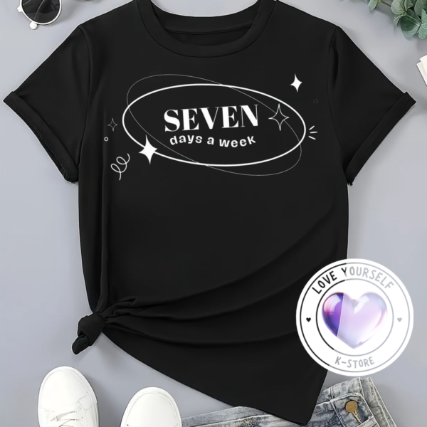 Polera Negra Jung Kook Seven Days a Week