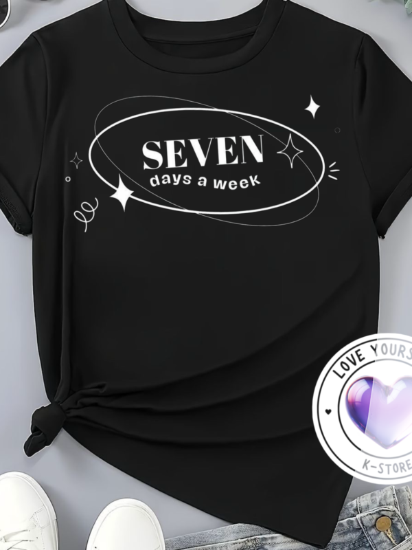 Polera Negra Jung Kook Seven Days a Week