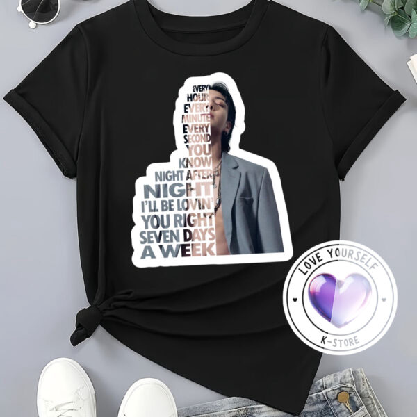 Polera Negra Jungkook every hour every minute