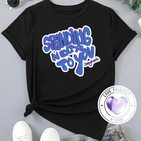 Polera Negra Jung Kook Standing net to you