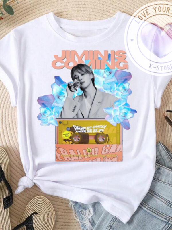 POLERA JIMIN BLANCA JIMIN COMING