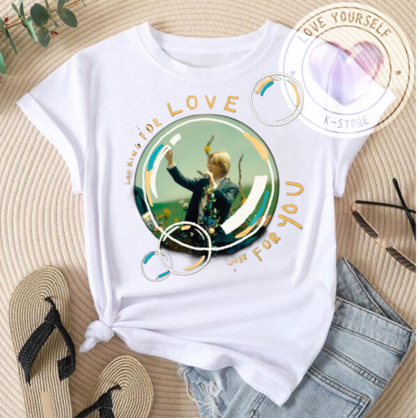 POLERA JIMIN BLANCA LOOKING FOR LOVE