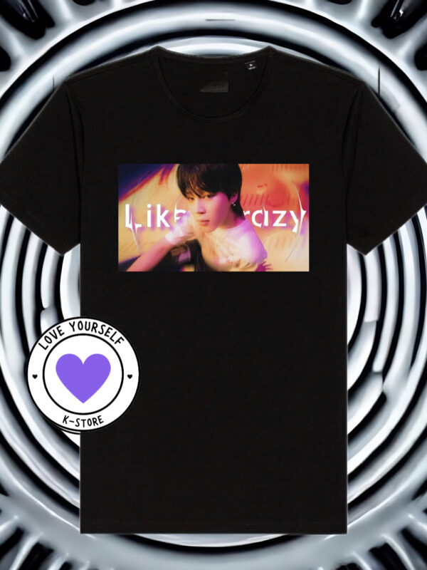 POLERA NEGRA LIKE CRAZY CUADRO