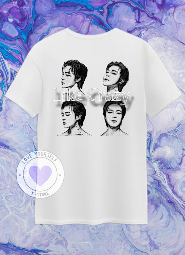 JIMIN POLERA BLANCA LIKE CRAZY