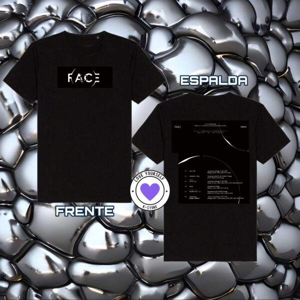 JIMIN POLERA NEGRA FACE FRENTE ESALDA