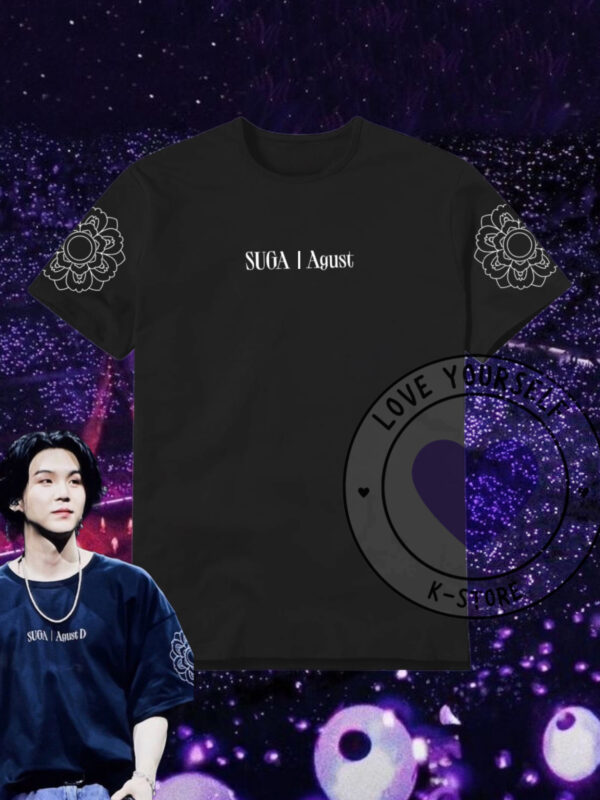 SUGA FLORES POLERA NEGRA