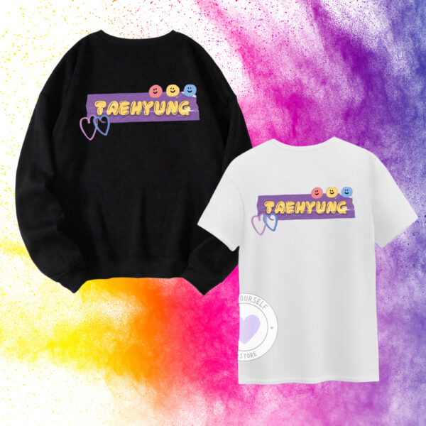 V AMBOS TAEHYUNG POLERON NEGRO SG SC Y POLERA BLANCA