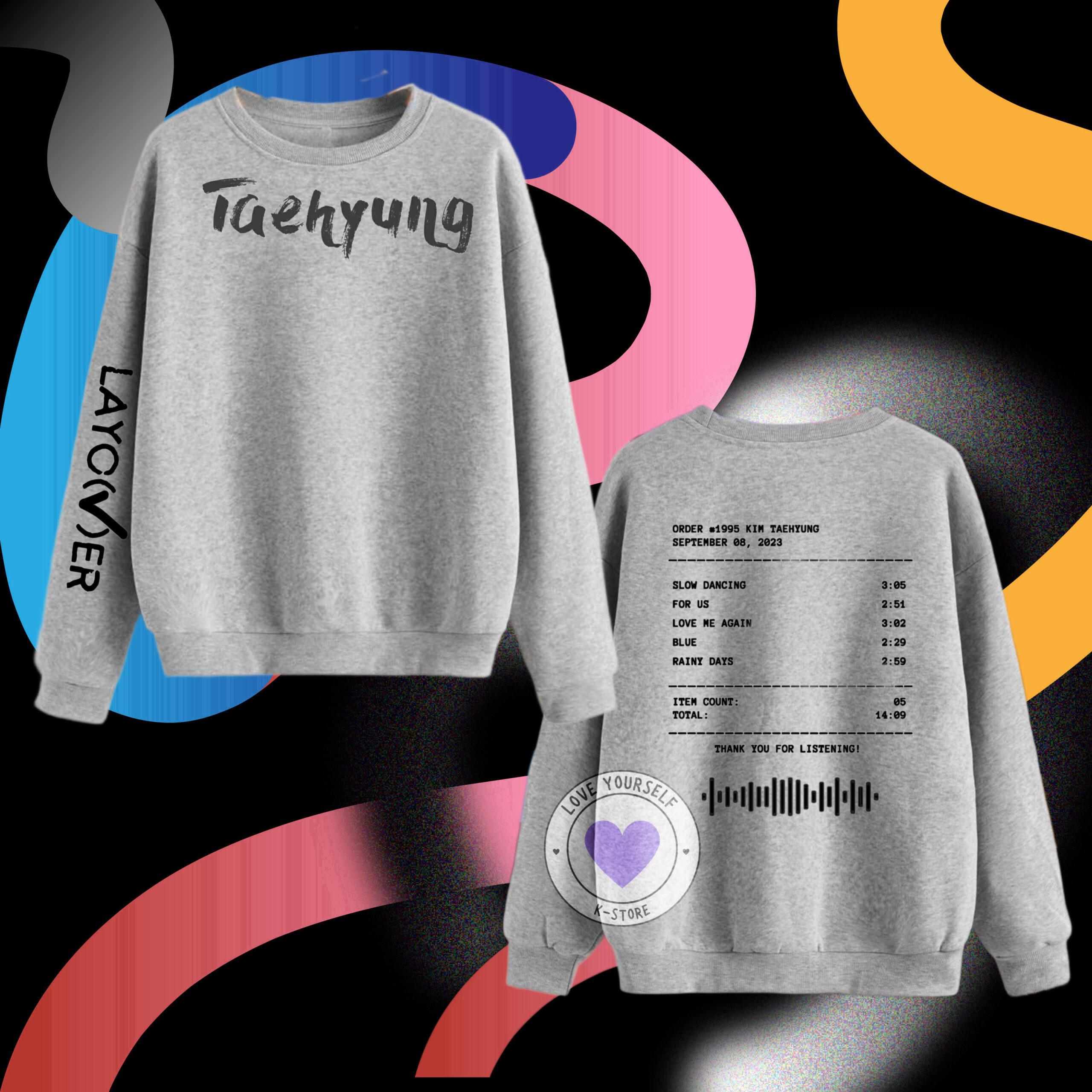 V POLERON LAYOVER GRIS CLASICO SG SC