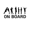 ARMY ON BOARD INTEGRANTE CONTORNO BLANCO