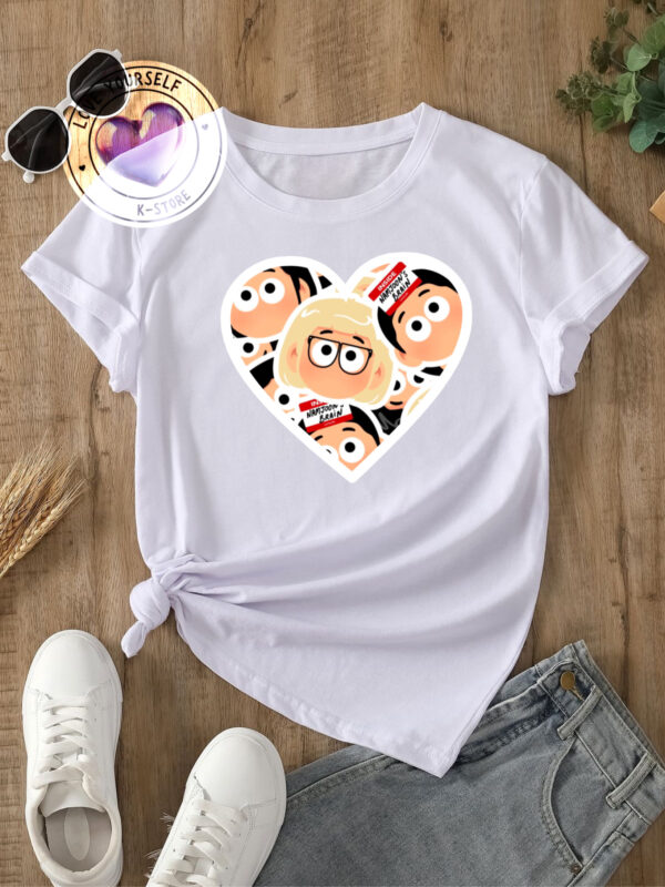 RM CORAZON CARAS POLERA BLANCA