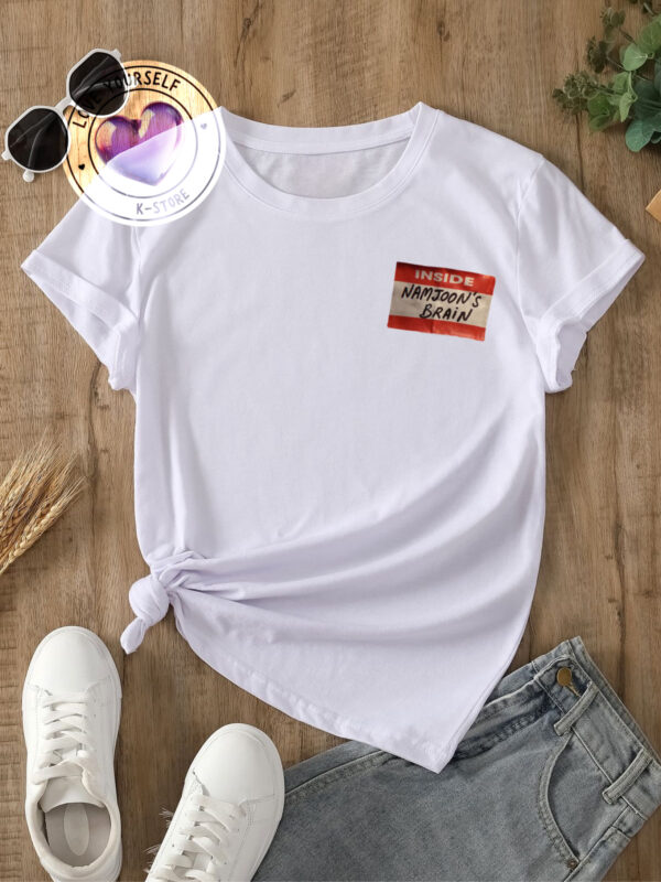 RM LOGO BRAIN POLERA BLANCA