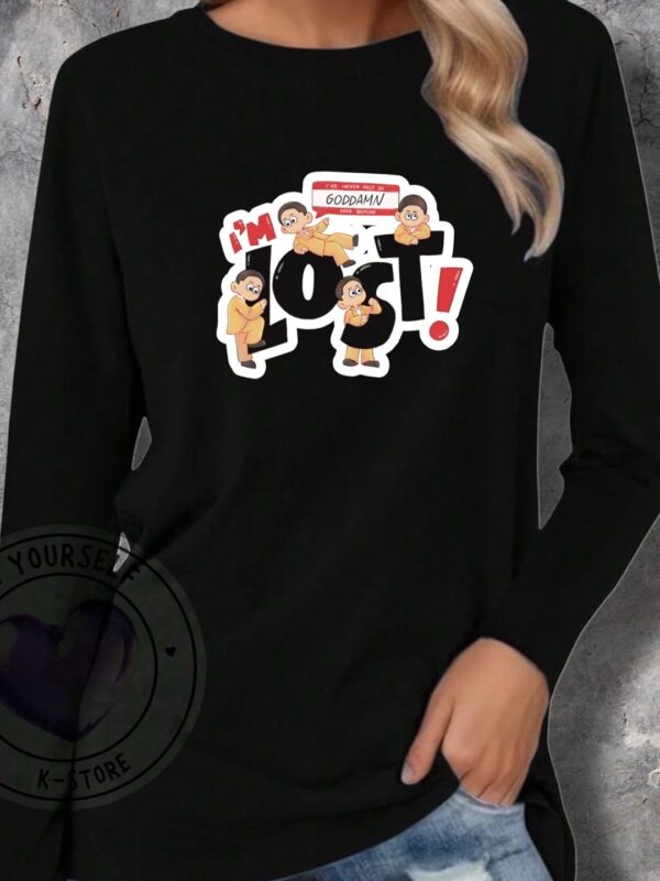 RM LOST POLERA MANGA LARGA NEGRA