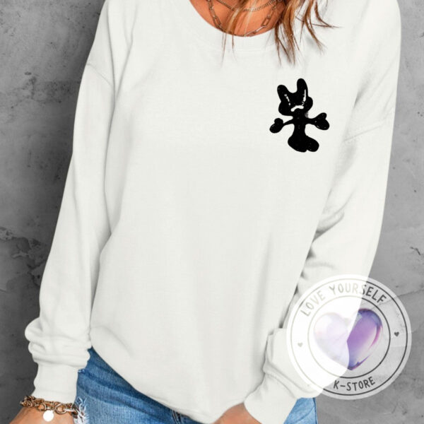 RM NUEVO LOGO POLERA MANGA LARGA BLANCA