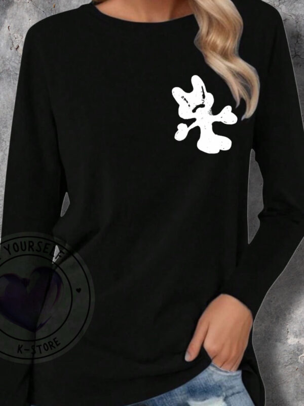 RM NUEVO LOGO POLERA MANGA LARGA NEGRA