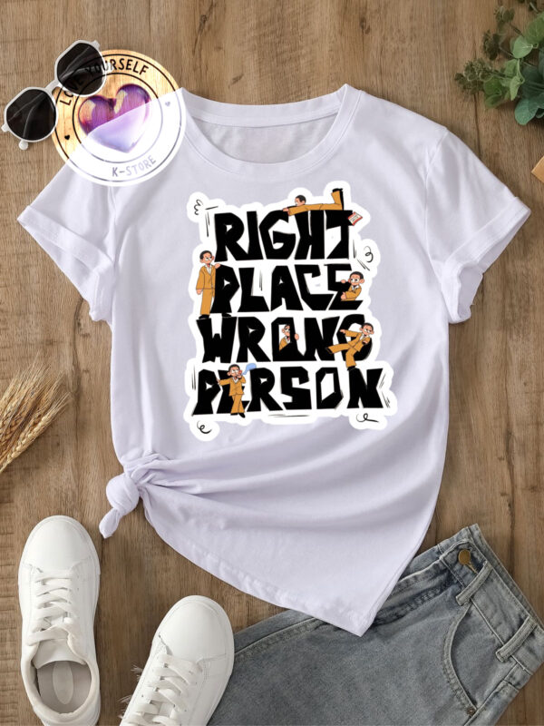 RM RIGHT PLACE PALABRAS POLERA BLANCA