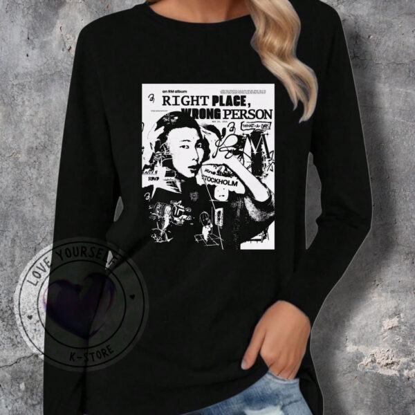 RM RIGTH PLACE POELRA MANGA LARGA NEGRA