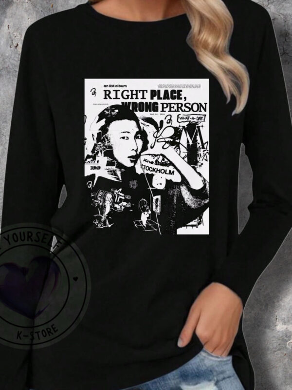 RM RIGTH PLACE POELRA MANGA LARGA NEGRA