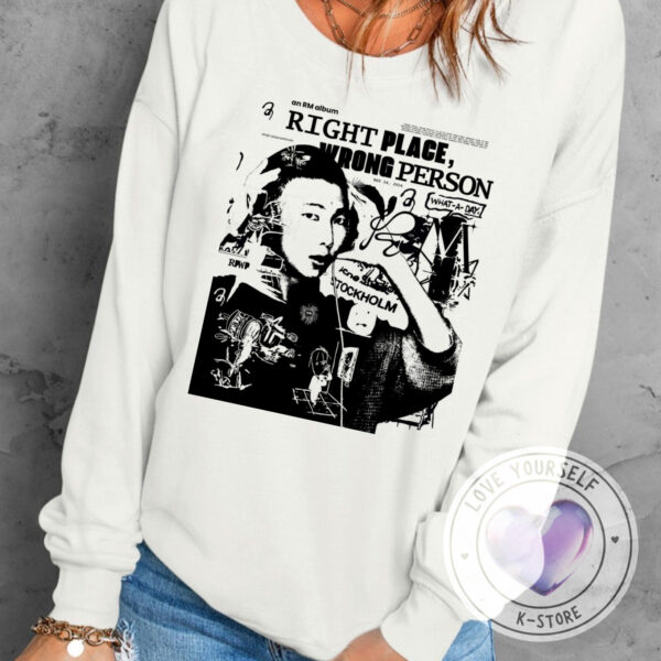 RM RIGTH PLACE POLERA MANGA LARGA BLANCA