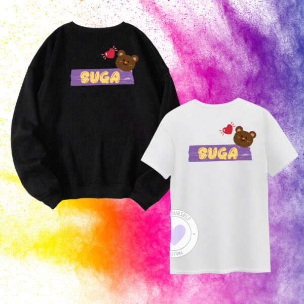 SUGA AMBOS POLERON NEGRO SG SC POLERA BLANCA SUGA