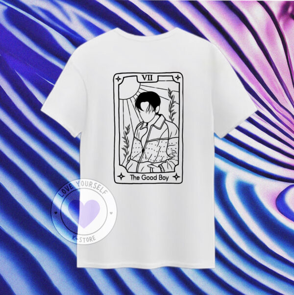 V CARICATURA GRANDE POLERA BLANCA