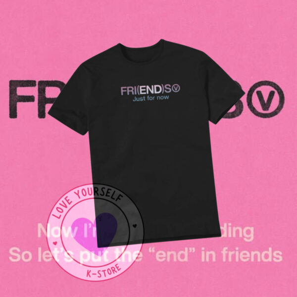V FRASE FIENDS POLERA NEGRA