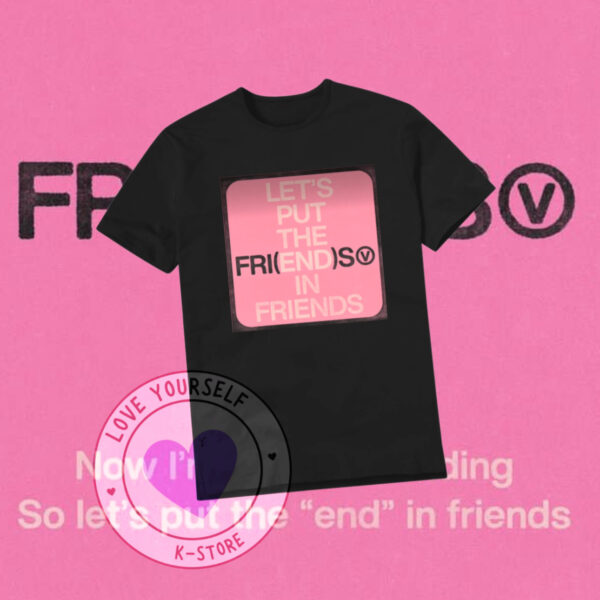 V FRIEND CUADRO ROSADO POLERA NEGRA