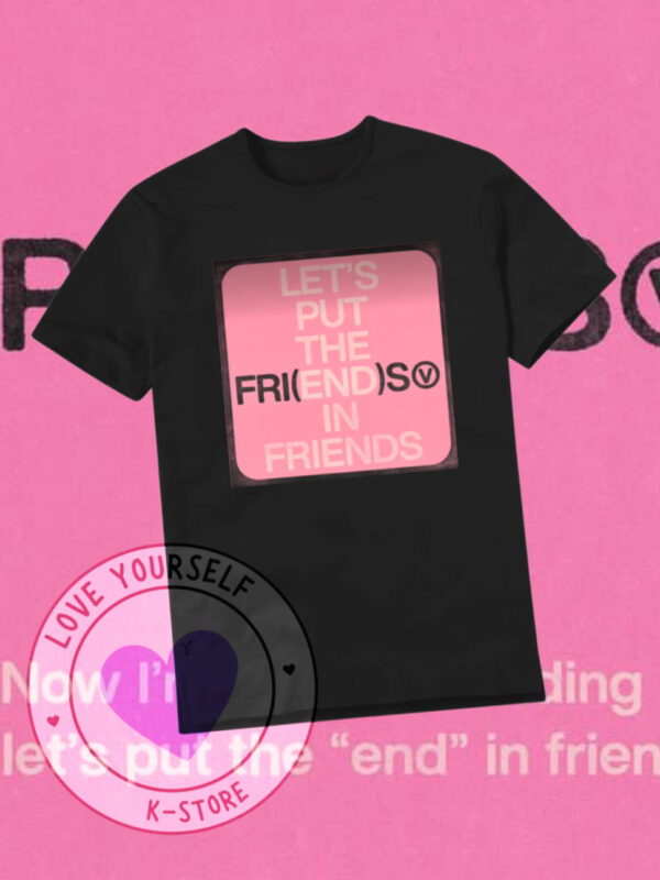 V FRIEND CUADRO ROSADO POLERA NEGRA