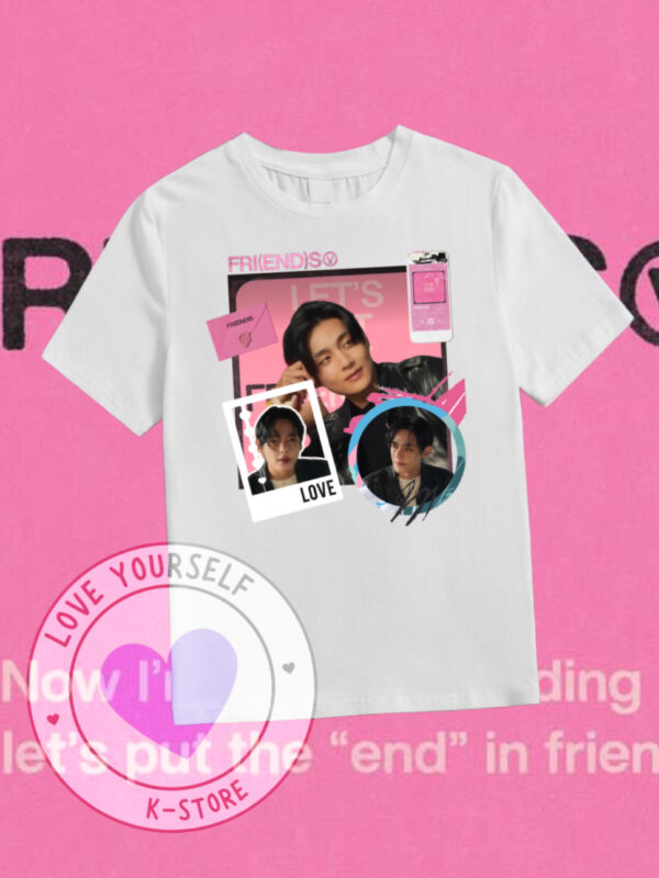 V IMAGENES FRIENDS POLERA BLANCA