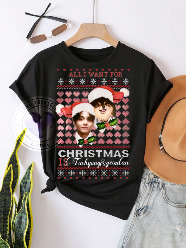 V NAVIDEÑO POLERA NEGRA