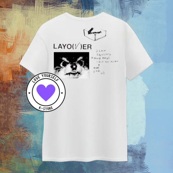 V PERRO LAYOVER PEQUEÑO POLERA BLANCA