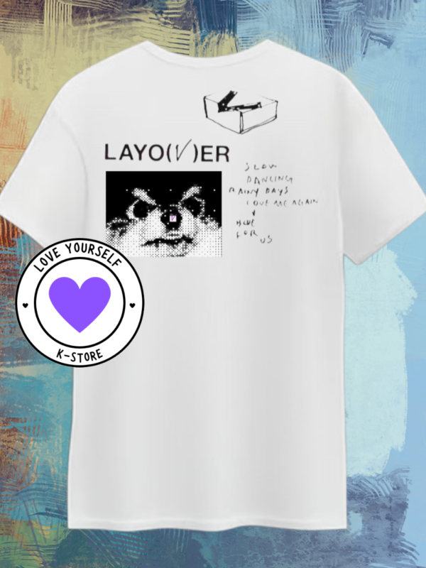 V PERRO LAYOVER PEQUEÑO POLERA BLANCA