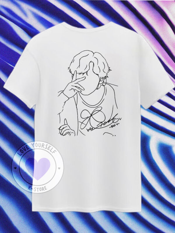 V SILUETA PEQUEÑA POELRA BLANCA