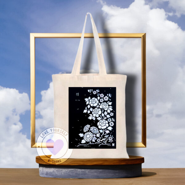 TOTE BAG SUGA FLORES BLANCAS BEIGE