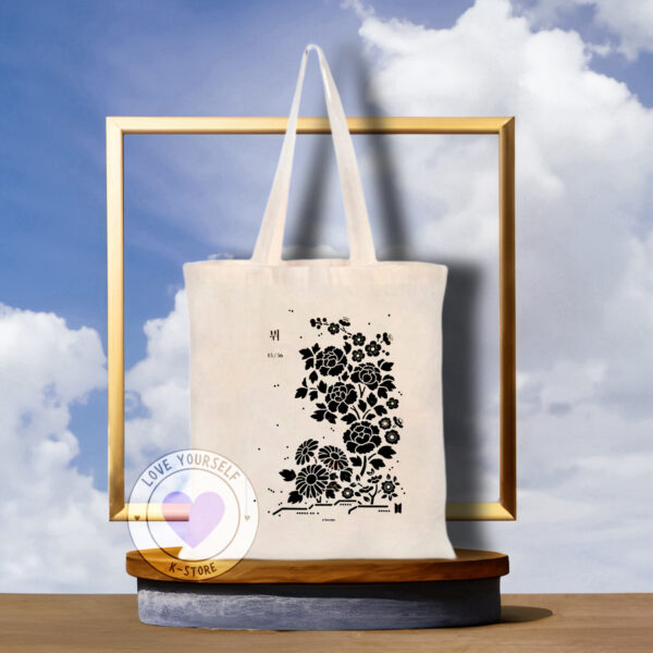 TOTE BAG SUGA FLORES NEGRAS