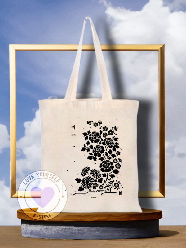 TOTE BAG SUGA FLORES NEGRAS