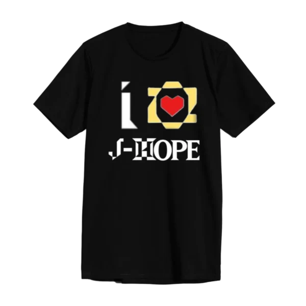 POLERA JH NEGRA CORAZON GRANDE