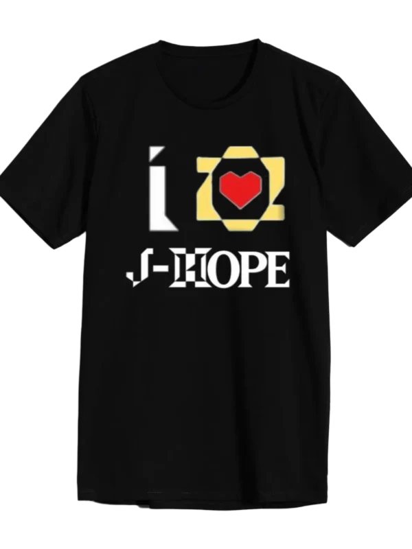 POLERA JH NEGRA CORAZON GRANDE