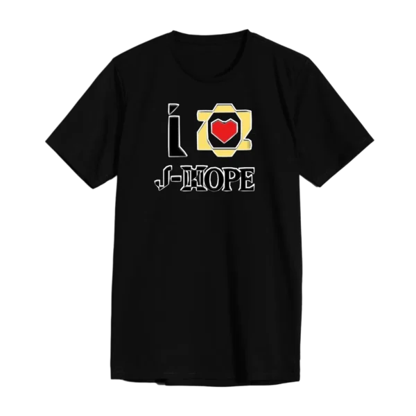 POLERA JH NEGRA CORAZON PEQUEÑO