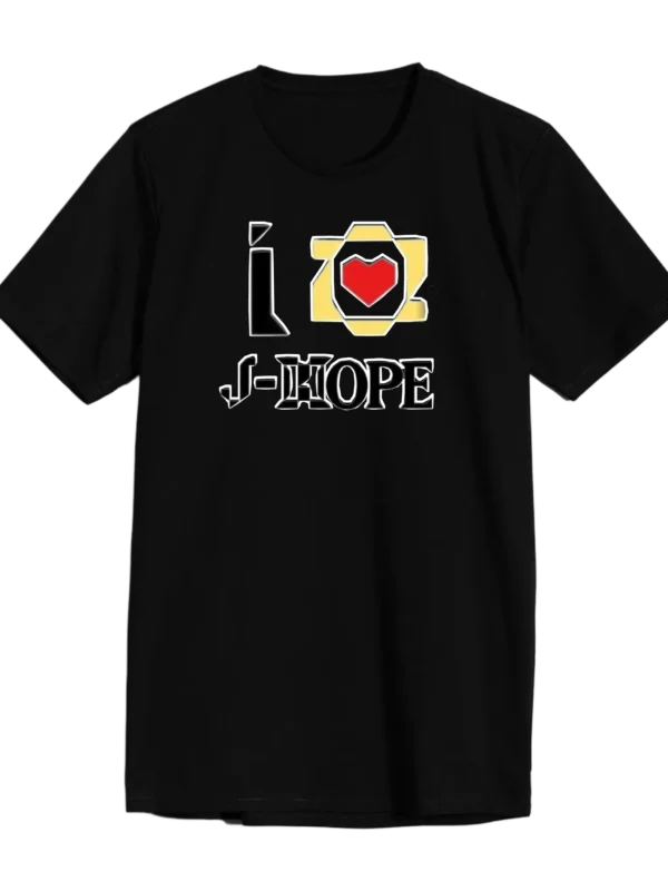 POLERA JH NEGRA CORAZON PEQUEÑO