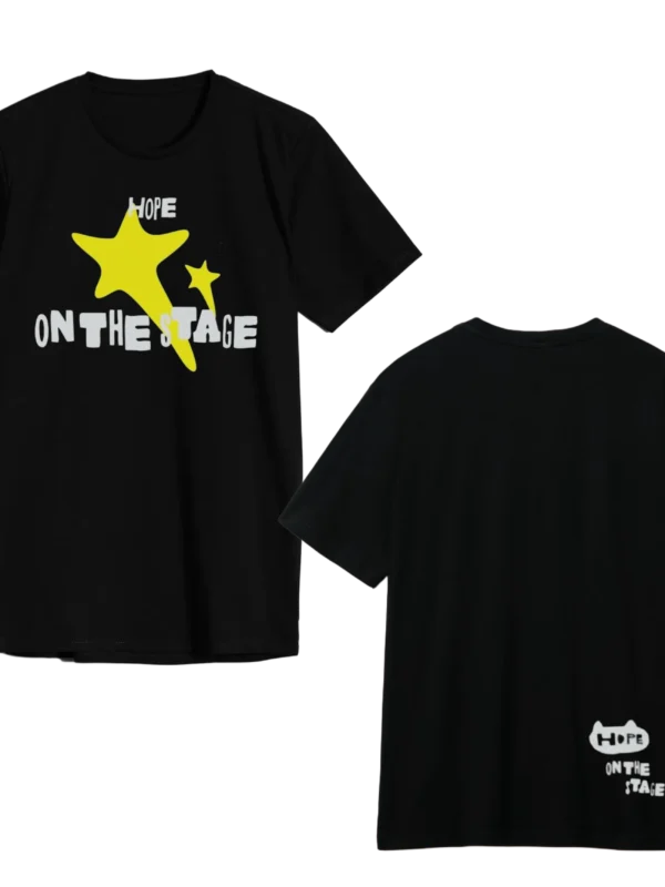 POLERA JH NEGRA ESTRELLA ARDILLA