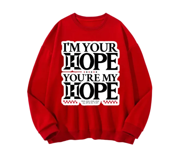 POLERON JH ROJO LETRAS NEGRAS