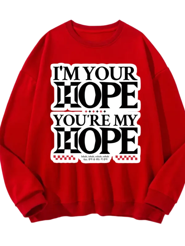 POLERON JH ROJO LETRAS NEGRAS