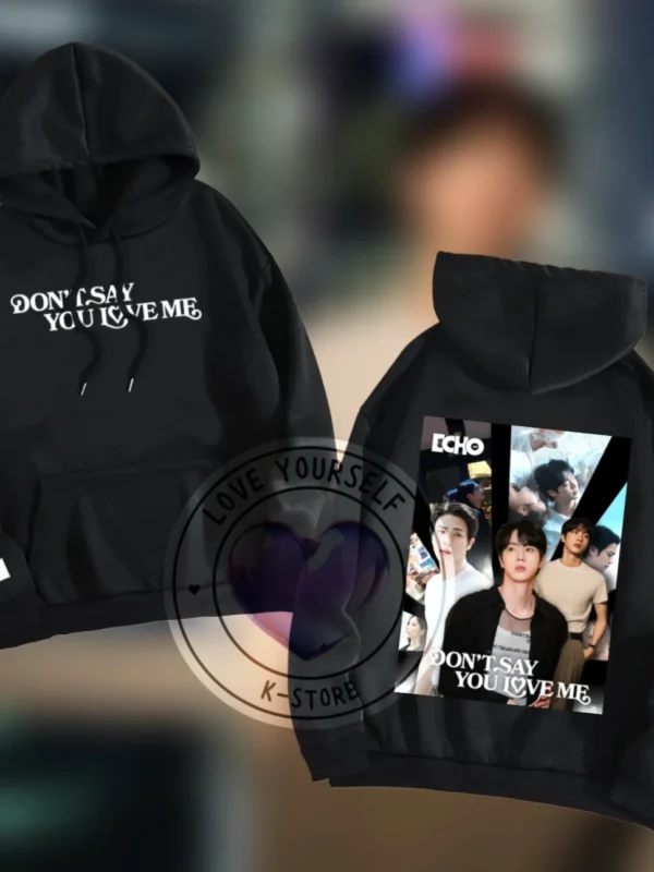 POLERON NEGRO GORRO. JIN ECHO