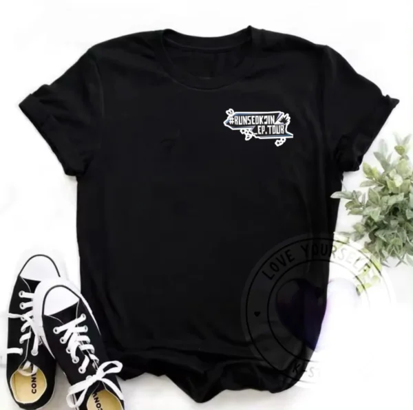 POLERA NEGRA JIN LOGO RUN